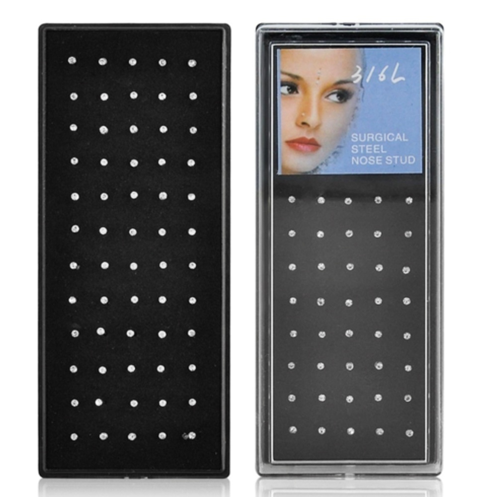 Pack Of 60 361L Surgical Steel 22g Nose Studs NWT - Picture 13 of 16